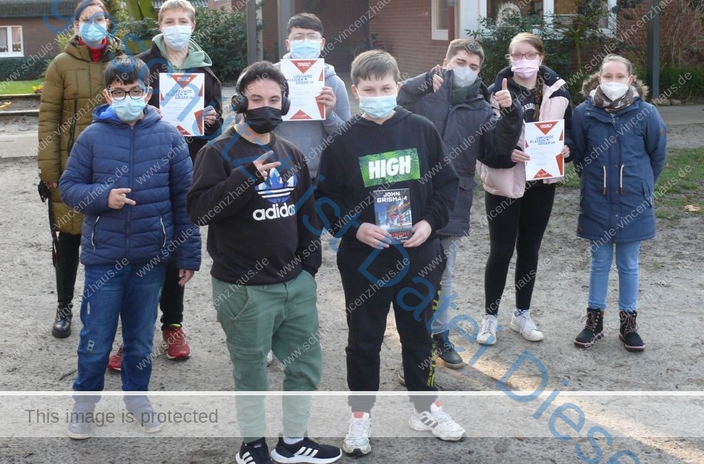 Siegerehrung des Vorlesewettbewerbs