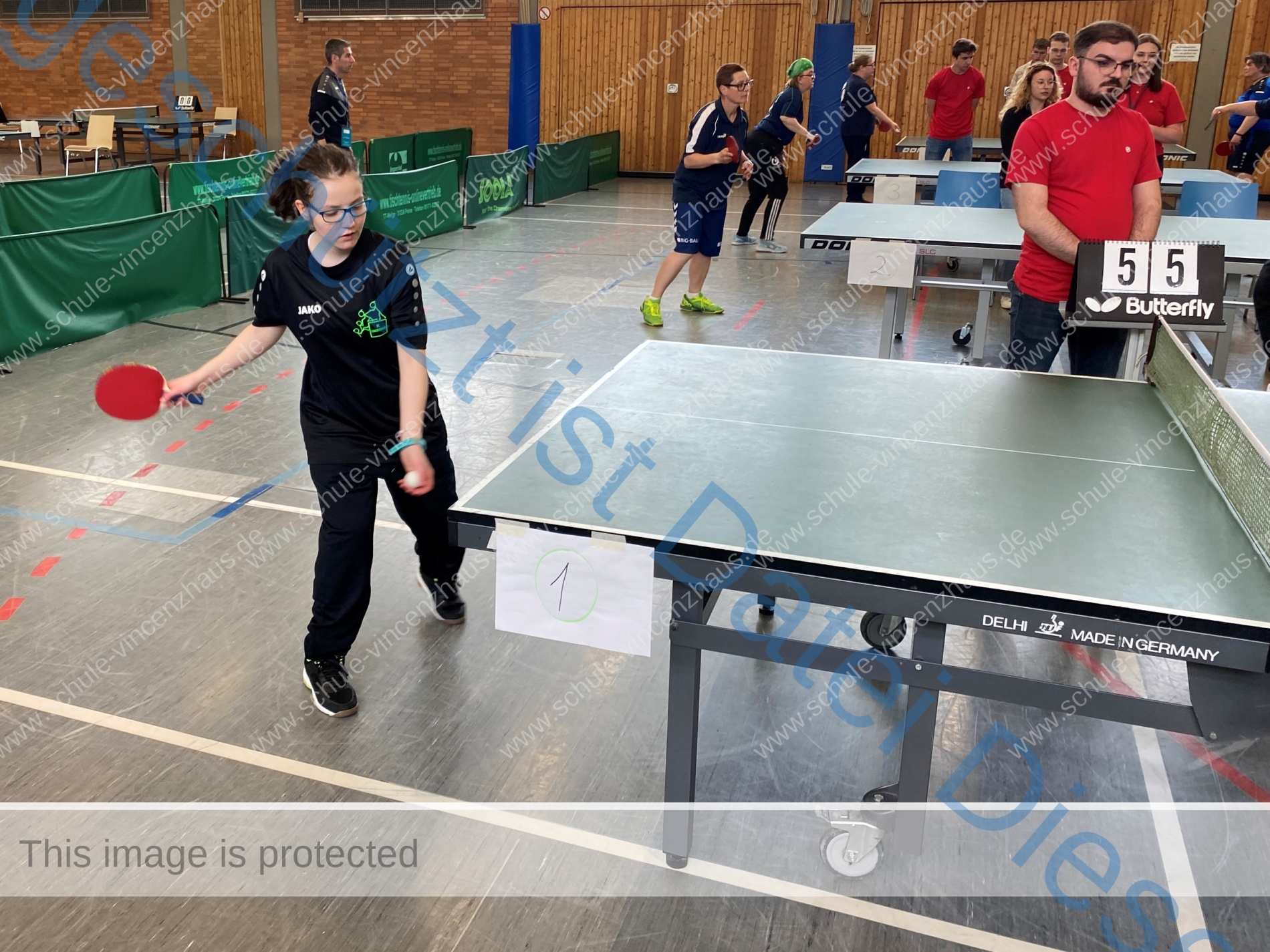 Special Olympics5 Shake hands zwischen den Mannschaften